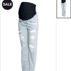 H&M *Maternity* Distressed Denim